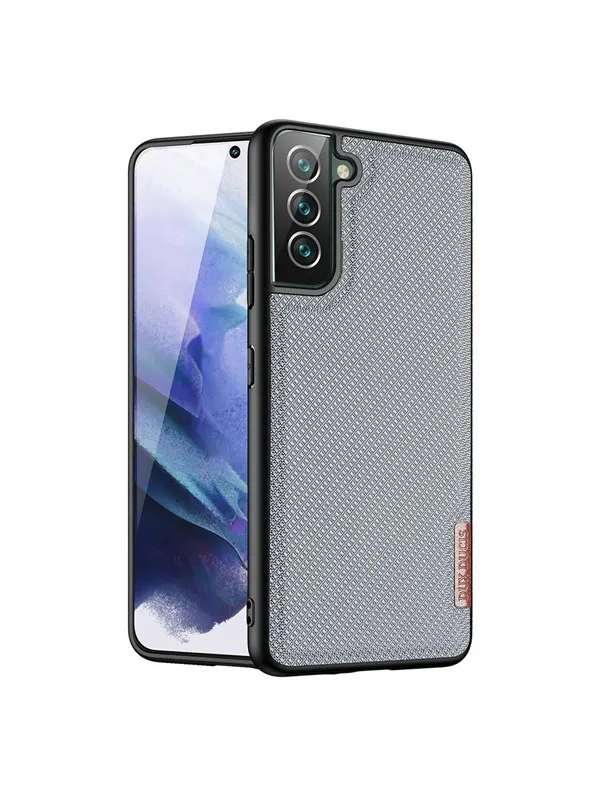 Dux Ducis Fino Case Cover Covered With Nylon Material Samsung Galaxy S22+ (S22 Plus) Blue