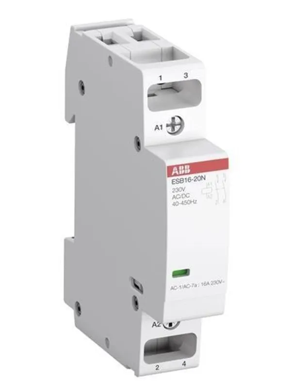 ABB Esb16-20n-01 installation contactor 2no/0nc 24v ac/dc
