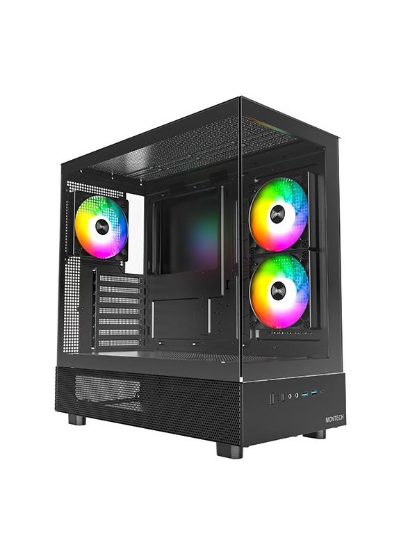 Montech XR TG - Kabinett - Miditower - Svart