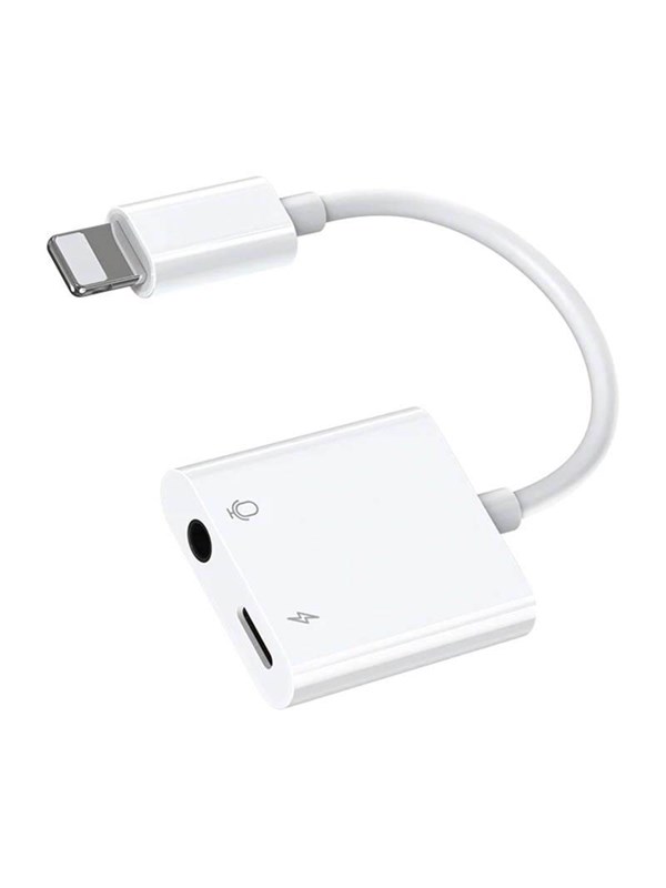 Joyroom S Lightning / 3.5mm Audio Adapter - Y105 (white) USB-hub