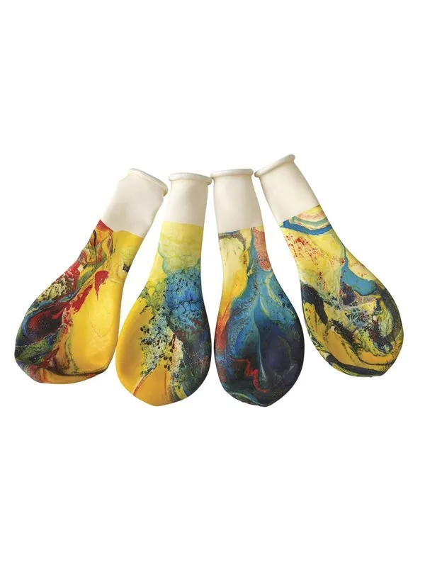 SCANSEASON Balloon Latex marble pattern 23cm 8 pcs