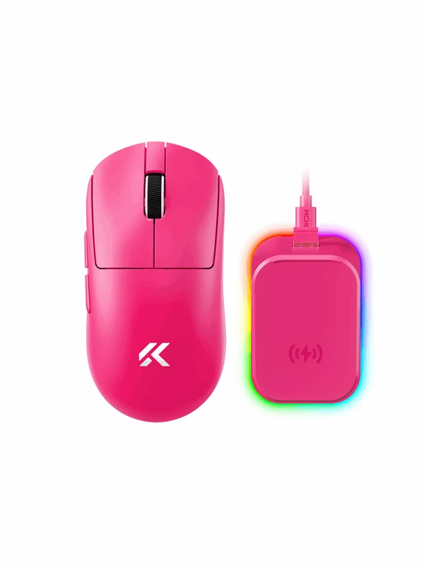 MCHOSE A7 V2 Ultra+ Lightweight Wireless - Gaming mus - Optisk - 6 - Rød