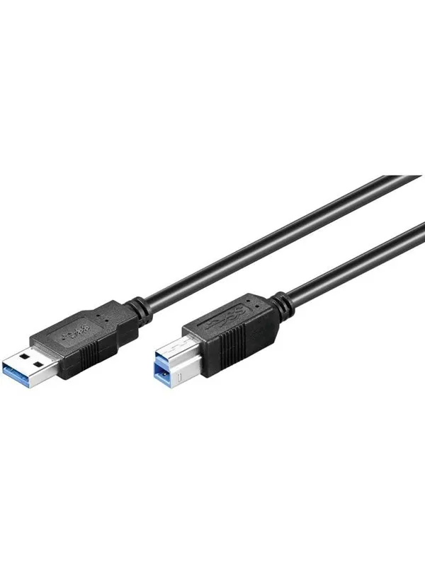 Pro USB-A <-> USB-B 3.0 - 0.5m - Svart