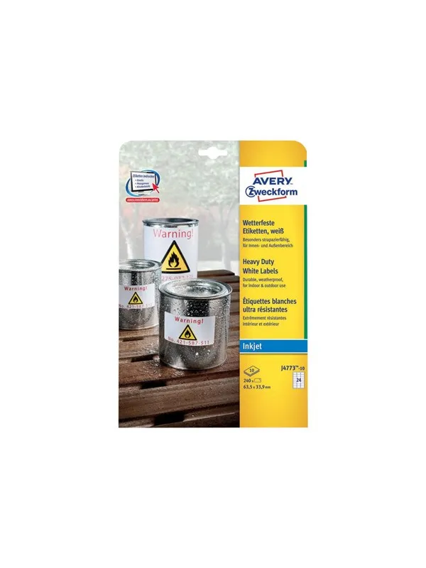 Avery J4773 - labels - 240 pcs. - 33.9 x 63.5 mm