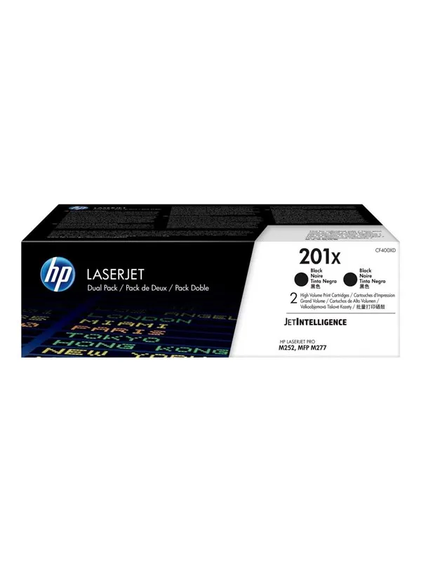 HP 201X / CF400XD 2-Pack High Capacity Black Toner