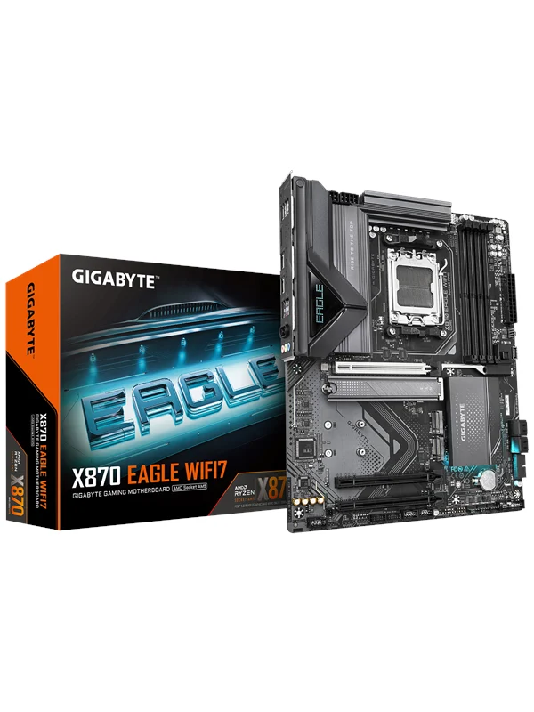 GIGABYTE X870 EAGLE WIFI7 Hovedkort - AMD X870 - AMD AM5 socket - DDR5 RAM - ATX