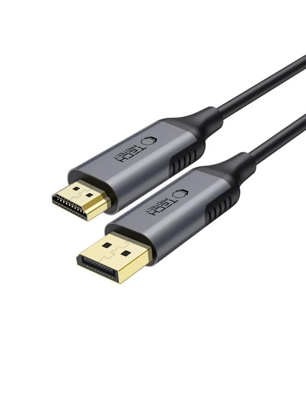 Tech-Protect UltraBoost DisplayPort / HDMI 2.0 4K 60Hz 2m Cable - Black