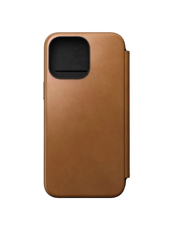 Nomad Modern Leather Folio - iPhone 15 Pro Max | English Tan |  Leather