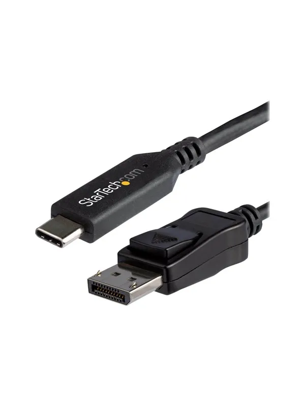 StarTech.com 5.9 ft. (1.8 m) - USB-C to DisplayPort Adapter Cable - 8K - HBR3 - external video adapter - black