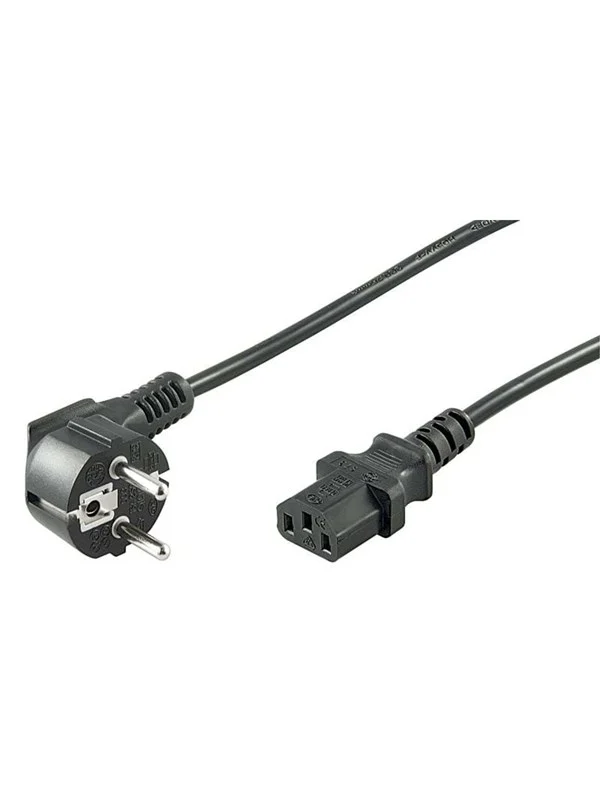 Pro Power cable C13 1x90° - Svart - 3m